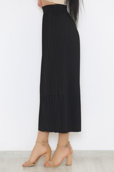 Pileli Etek Siyah - 8771.1361.