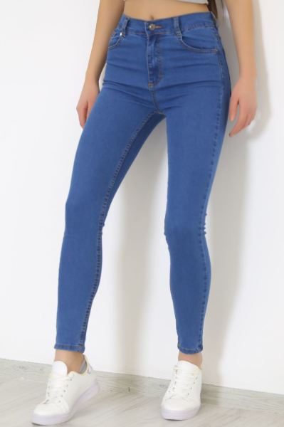 Dar Paça Kot Pantolon Mavi1 - 8758.1361.