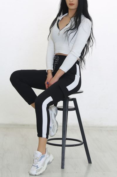 Kargo Cepli Eşofman Altı Siyah - 8609.102.