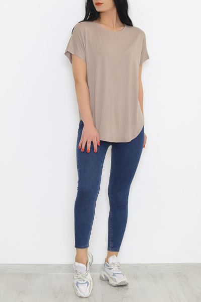 Viskon Yarasa Bluz Sütlükahve - 1631.1095.