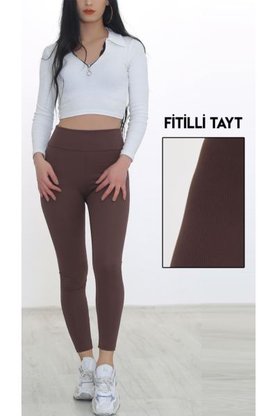 Fitilli Tayt Kahve - 7759.1169.